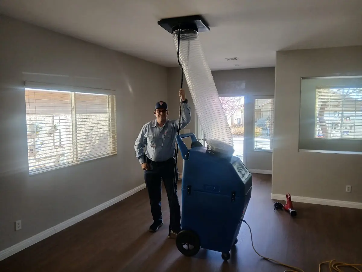 Professional Dryer Vent Cleaning work inside a Kimberly home